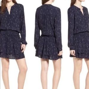 Rails Juliette Blouson Dress In Navy Galaxy